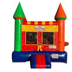 Rainbow Castle Moon Bounce 13 x 13 x 15